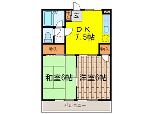 ナガキドＥの物件間取画像